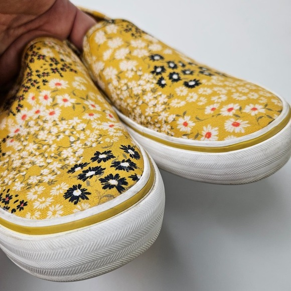 Keds Floral Li Double Decker Platform Slip On Sneakers Loafers 10 Yellow Mustard - Picture 4 of 9